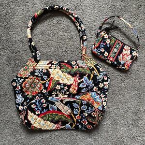 Vera Bradley Floral Purse with matching clutch